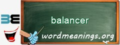 WordMeaning blackboard for balancer